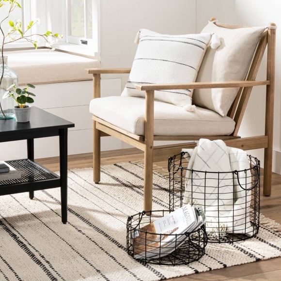 Hearth & Hand Black Metal Wire Basket - Picture 4 of 6